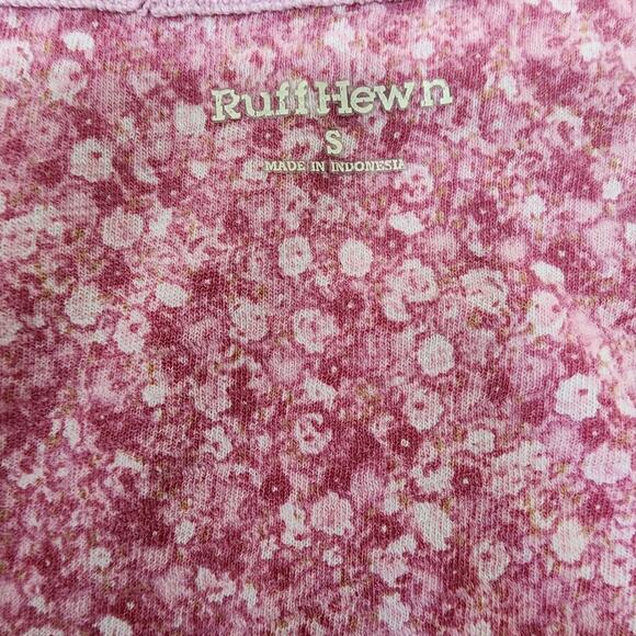 Ruff Hewn Long Sleeve Henly Neckline Floral Pattern Shirt Women's Size Small - Picture 3 of 8